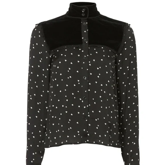 The Kooples Elegant Black Fabric, 8 - Picture 1 of 9